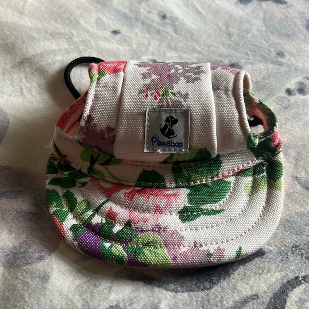 Pawaboo floral sun hat for dogs- size s